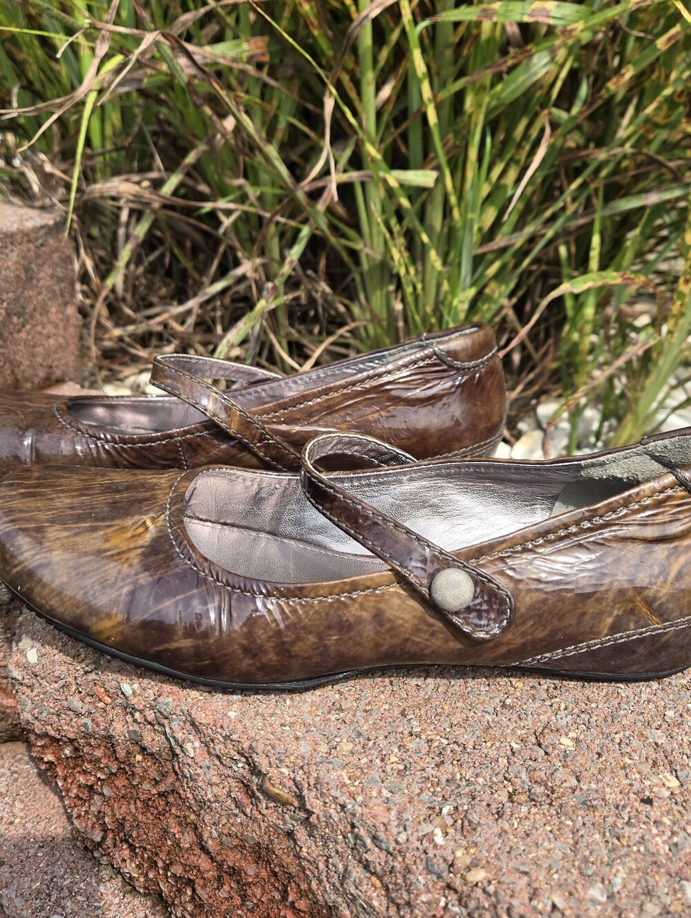 ECCO Women's Shoes Brown 'Bouillon' Mary Jane Flats EU Size 38 (7-7.5us) - Picture 3 of 8